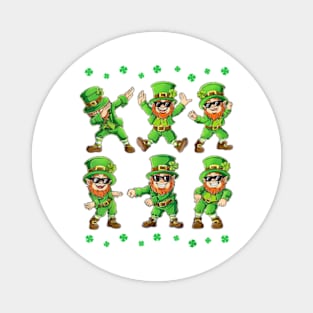 Dancing Leprechauns St Patricks Day Boys Girls Men Dabbing Magnet